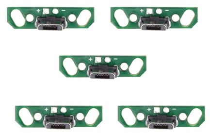 NFHK Lot de 5 connecteurs mâles Micro USB 2.0 OEM DIY, longueur 7 mm, avec montage PCB, type à souder