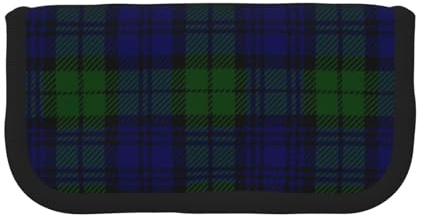BYwenhopnbs Black Watch Tartan Plaid, Federmäppchen mit großer Kapazität, Stiftetasche, Organizer, Canvas-Federmäppchen für Mädchen