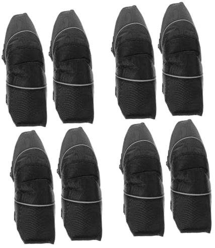 BESPORTBLE 4 Set Equipaggiamento Protettivo Per La Guida Equipaggiamento Protettivo Per Protezione Ginocchio Sport Copertina Misurare Black Pelle Sintetica 2 Pezzi*4