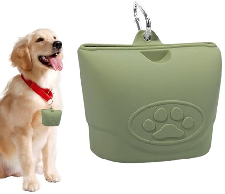 Genérico Bolsa para Golosinas De Perro | Porta Comidas para Pasear Cachorros,Organizador Portátil De Bocadillos Anti Olores Riñonera, Accesorio Impermeable para Mascotas