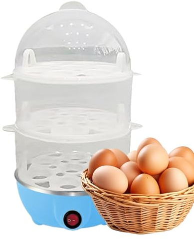 Cuociuova , automatico con 3 livelli, dispositivo da cucina con coperchio trasparente per la casa