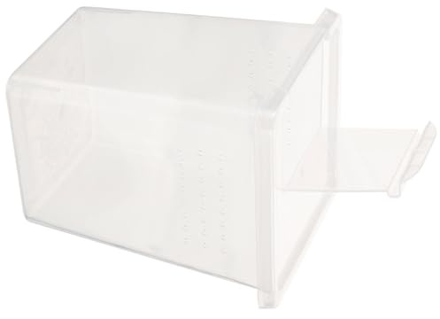 Ciieeo Transparentes Reptilien Gehege aus Kunststoff Kleine Futterbox für Spinnen und Insekten Wiederverwendbarer Terrarien Zuchtbehälter