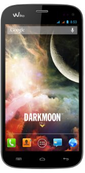 Wiko Darkmoon 11,9 cm (4,7 Zoll) Smartphone (IPS HD-Touchscreen mit Gorilla Glas, Quad-Core, 1,3GHz, Dual-SIM, 8 Megapixel Kamera, 4GB interner Speicher, 1GB RAM, Android 4.2) schwarz