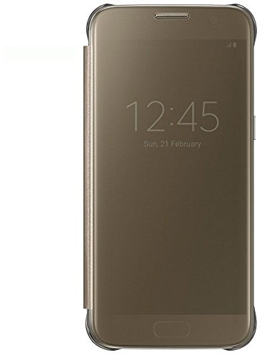 Samsung Clear View Cover Hülle EF-ZG930 für Galaxy S7, gold