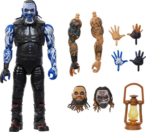 Mattel WWE Ultimate Edition - Figura de acción y Accesorios, Juego Coleccionable de Bray Wyatt de 6 Pulgadas, Cabezas y Manos Intercambiables, 30 Puntos de articulación