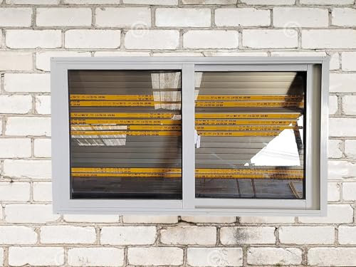 Fenêtre de toit coulissante horizontale avec écran de ventilation encastré pour sous-sol, salle de bain, atelier, cuisine et poulailler avec cadre en aluminium, 70 x 45 cm