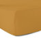 Spannbettlaken, 100% Baumwolle, Fadenzahl 57, Safran 80 x 200 cm - 30 cm Ecke