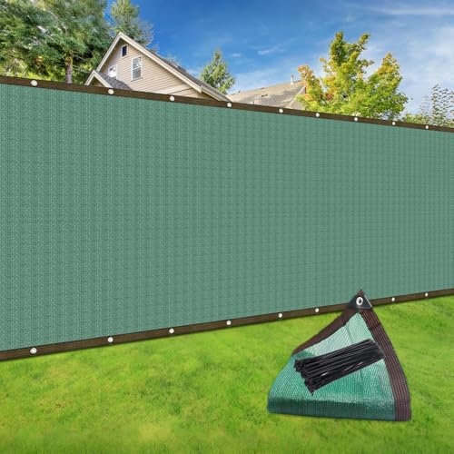 Privacy Screen Fence 2M*15M,Outdoor Fence Covering Privacy Screen,Fencing Mesh Shade Cover for Patio Privacy Wall,Garden Wall Yard Backyard,Railing,40 Cable Zip Ties Included
