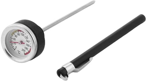 Protoence Tappo Del Serbatoio Per Motocicletta,Display Digitale Indicatore 0-200 Gradi - Copertura Del Serbatoio In Metallo Opaco Per Motocicletta - Per Autostrada Viaggi Lunghi