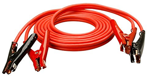 Southwire Road Power Commercial-Duty Booster Cable - Heavy Duty Design - Top & Side Post Compatible - Reliable Jump Start Tool - Tangle Free Automotive Jumper Cable - 4-Gauge - 20 Feet - Red