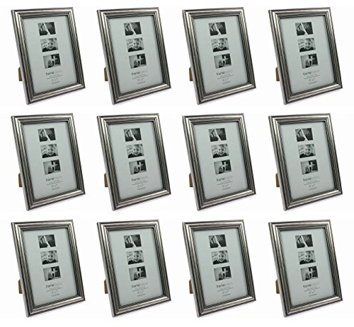 Best Choice Bilderrahmen Rahmen Fotorahmen Antik Silber 13 cm x 18 cm 12 Stück