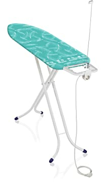 Leifheit Tabla de planchar plegable Air Board M Compact Plus para planchas de vapor, mesa de planchar ultraligera, tabla de planchado en menos tiempo