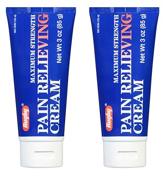 Rugby Maximum Strength Pain Relieving Cream - Made with Menthol and Methyl Salicylate - Offers Temporary Joint and Muscle Soreness Relief - 3 Oz. (2 Pack)