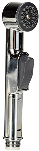 RIDDER Brausekopf, Duschkopf, Handbrause Santa Cruz, chrom, ABS | Anti-Kalk-Noppen | Rostfrei | KTW Zertifiziert | Start-Stop, 18,2 x 3,2 x 4 cm