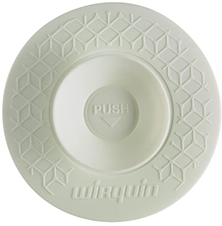 Wirquin 30722337 Bouchon et filtre universel Uppy adapté aux évacuations évier, lavabo, baignoire, blanc