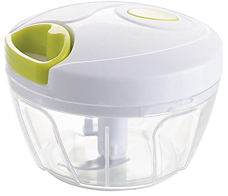 SILVANO Mini tritatutto e affettatrice per verdure con lavorazione manuale degli alimenti, tritacarne, tritacarne strumento