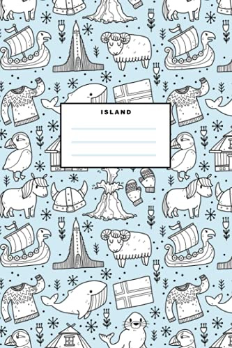 Island: Notizbuch (120 Seiten, 15x23cm, gepunktet) Dotted Bullet Grid Tagebuch Journal