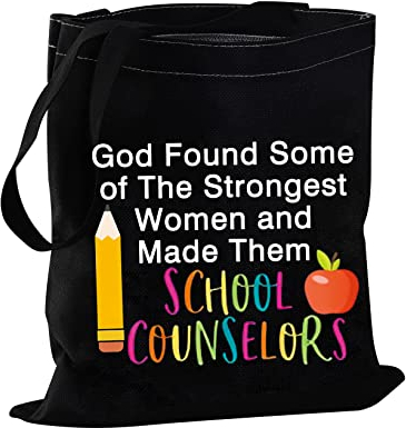 JYTAPP Schulberater Geschenke Leinwand Lehrer Tasche Schulberater Lehrer Wertschätzung Geschenke für Ratgeber, schwarz