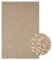 the carpet Kansas - robuster In- und Outdoor Teppich im natürlichen Jute-Look, wetterfest, geeignet für Terrasse und Garten, ca. 160 x 230 cm