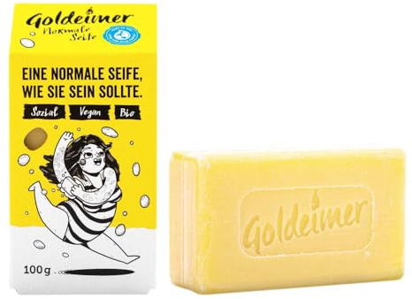 GOLDEIMER Normale Seife, bio & vegan, 100g (1er Pack)