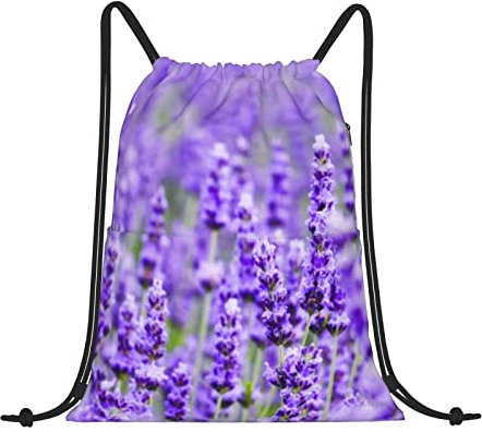 AABSTBFM Karate Boy Vektor veränderbarer Gürtel Farbe Kordelzug Rucksack - langlebig und leicht String Rucksack Taschen für Sport, Fitnessstudio, Reisen, Einkaufen, Schule und mehr, violett/lavendel,