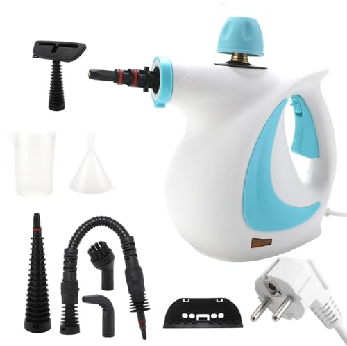Pulitore a vapore portatile potente, pulitore a vapore naturale | Vapore di pulizia multi-superficie | Vapore di pulizia profonda per multi-superficie, pulitore a vapore efficiente 1000w per carrello