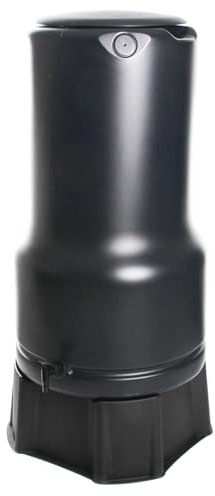Regenwassertonne Regentonne Regenbehälter Wasserfass AQbell Regentank Regenfass Rund Wassertank mit Standfuss Deckel und Wasserhahn 200L Anthrazit