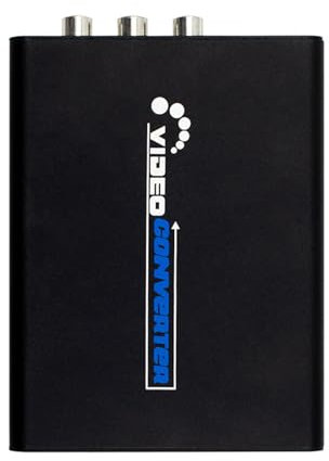 Storage Bag Convertidores AV S-Video CVBS de sonido HDTV a S VIDEO, adaptador de conmutador compuesto de 3,5 mm para HDTV, PC, escritorio