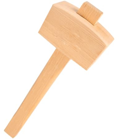 SEWACC Marteau Massif pour Bricolage Petit Hêtre Durable Outil Manuel Pratique et pour Menuisier et Sculpteur
