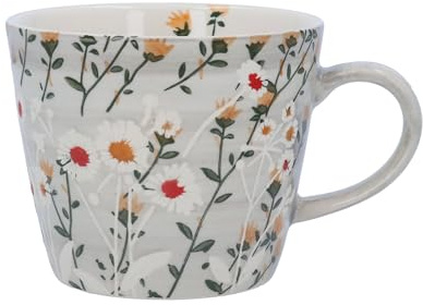 Gisela Graham Wild Daisy Mug (Grey)