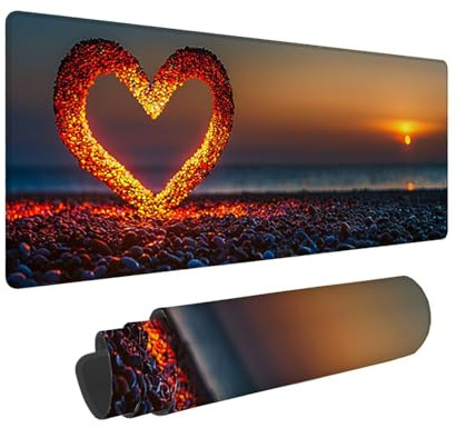 Tappetino per Mouse XXL 1400 x 600 x 3mm Tappetino Mouse Gaming Grande, Mousepad con Base in Gomma Antiscivolo, Tappeto per Tavolo da Gaming per Mouse e Tastiera, Accessori PC (Albero dell' amore) V12