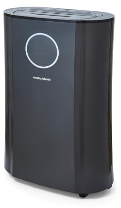 Morphy Richards PureFresh 20L/Day Dehumidifier, 40m2, Laundry Mode, HEPA Carbon Filter, Low Noise, Premium Air Flow, Touch Control, Smart Function, Defrost, Air Purifier, Extra Long 2m Cord, 270w