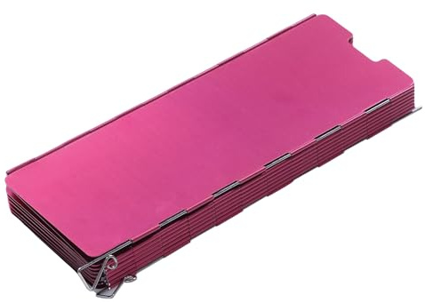 SPYMINNPOO Parabrisas de Estufa de Camping, 14 Placas Plegables de Aleación de Aluminio, Pantalla Protectora contra el Viento para Cocinar Al Aire, Senderismo