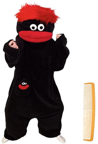 HUALONG Pyjama Une pièce Rigolo pour Adultes, Ultra Doux et Moelleux, avec Capuche, idéal pour Les soirées cinéma, Les Moments de détente en Famille et Moments de Confort Peignoirs en Flanelle (XL)