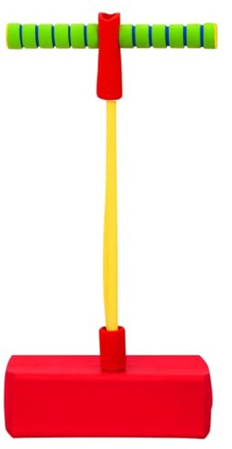 LoogCape Pogo Stick para niños de 50 cm con asas antideslizantes y acolchado suave para equilibrio, coordinación y fitness, adecuado para niños y adolescentes, ideal para exteriores, jardín, parque