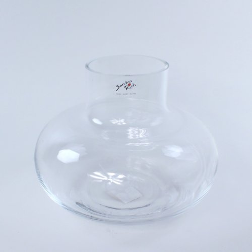 Glasvase Belly klar rund 18 cm Ø 24 cm cold cut von Sandra Rich