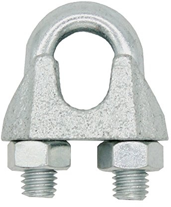 Drahtseilklemme 6mm 1/4“ Seilklemme in Bügelform für Stahlseile 4 Stück