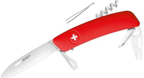 SWIZA Erwachsene Messer TT03, rot, Silber, One Size, SZA701000