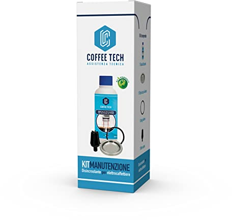 Kit Manutenzione Decalcificante Macchina Caffè a Cialde - Ricambi Frog, Faber Slot, Aroma e Grimac con 1 Filtro Doccia 44 mm, 1 Guarnizione e 1 Filtro Tubo di Carico - Rigenerazione Completa