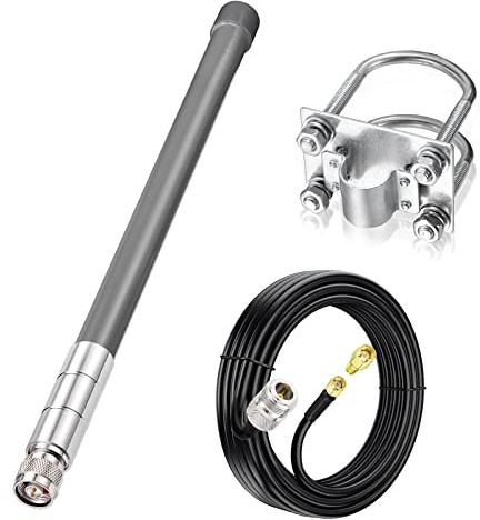 Bingfu 3 dBi Lora Antenne 868 MHz Fiberglas Lorawan Antenne mit 3 Meter ALSR240 Verlängerungskabel für RAK Nebra Bobcat HNT Helium Hotspot Miner SyncroBit LoraWan Gateway Lora Modul Repeater | LoRa Wasserdichte Antenne für RAK Nebra Bobcat HNT Helium Hotspot Miner SyncroBit Gateway LoRa Repeater