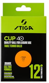 Stiga Tischtennisbälle Cup 12-Pack ABS, Orange