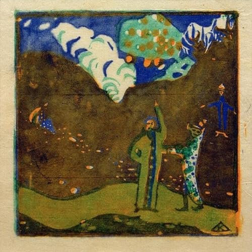 IPLUPJDY Kunstdruck Leinwand Abstrakte Leinwand Kunst Bilder Druck Wandgemälde Apfelbaum von Wassily Kandinsky für Wanddekoration60x90cm