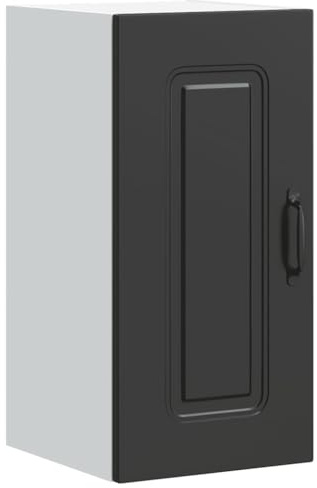 vidaXL Küchen-Hängeschrank Kalmar Schwarz Holzwerkstoff
