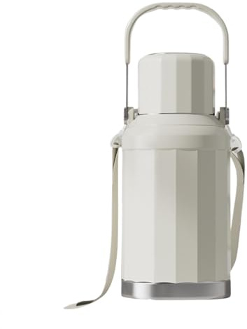 Lnhgh Caraffa in acciaio, in acciaio, teiera isolata a doppio strato, bottiglia di acqua calda, caraffa termica pratica isolata per bevande all'acqua, tè e caffè