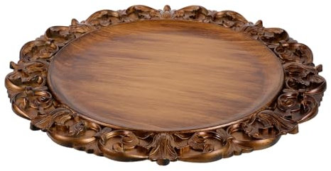 COSMEVIVI Assiette Décorative Rétro Émail Plat De Service Vintage Pour Dîner Desserts Et Snacks Pour Réunions Familiales Et Événements Spéciaux