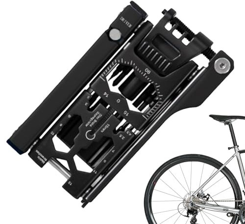 Cykelreparationsverktygssats, cykelskruvmejselset, kedjehjälpsnyckel, bärbar cykelverktygslåda