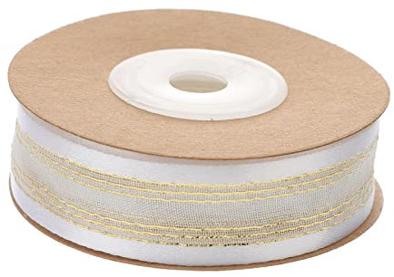 BEBEMOKO 1rotolo Nastro Decorativo Velo Trasparente Per Confezionamento Regali e Decorazioni Matrimonio Per Fai Te Fiori e Crafting