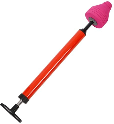 ULTECHNOVO Sturalavandini Ad Alta Pressione per WC e Bagno, Attrezzo Compatto Rosso per Sbloccare Tubi e Pulizia Rapida degli Scarichi Strumento Versatile per Uso Domestico