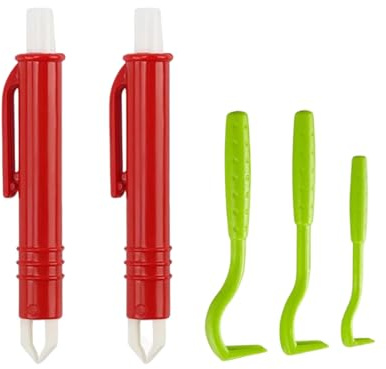 3-in-1 Tick Removal Kit - Includes 3 Hook Tools + 2 Precision Tweezers for Safe Tick Removal on Dogs, Cats & Humans