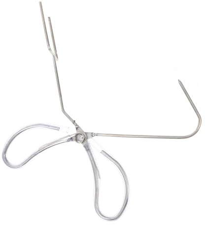 HOMSFOU Edelstahl Keramikglasurzange Glasurclip Für Töpfern Tauchglasurzange Für Glasierte Keramik Leicht Zu Reinigen Für Hobbykeramiker Ateliers Unterricht 13.78X4.72X2.17In